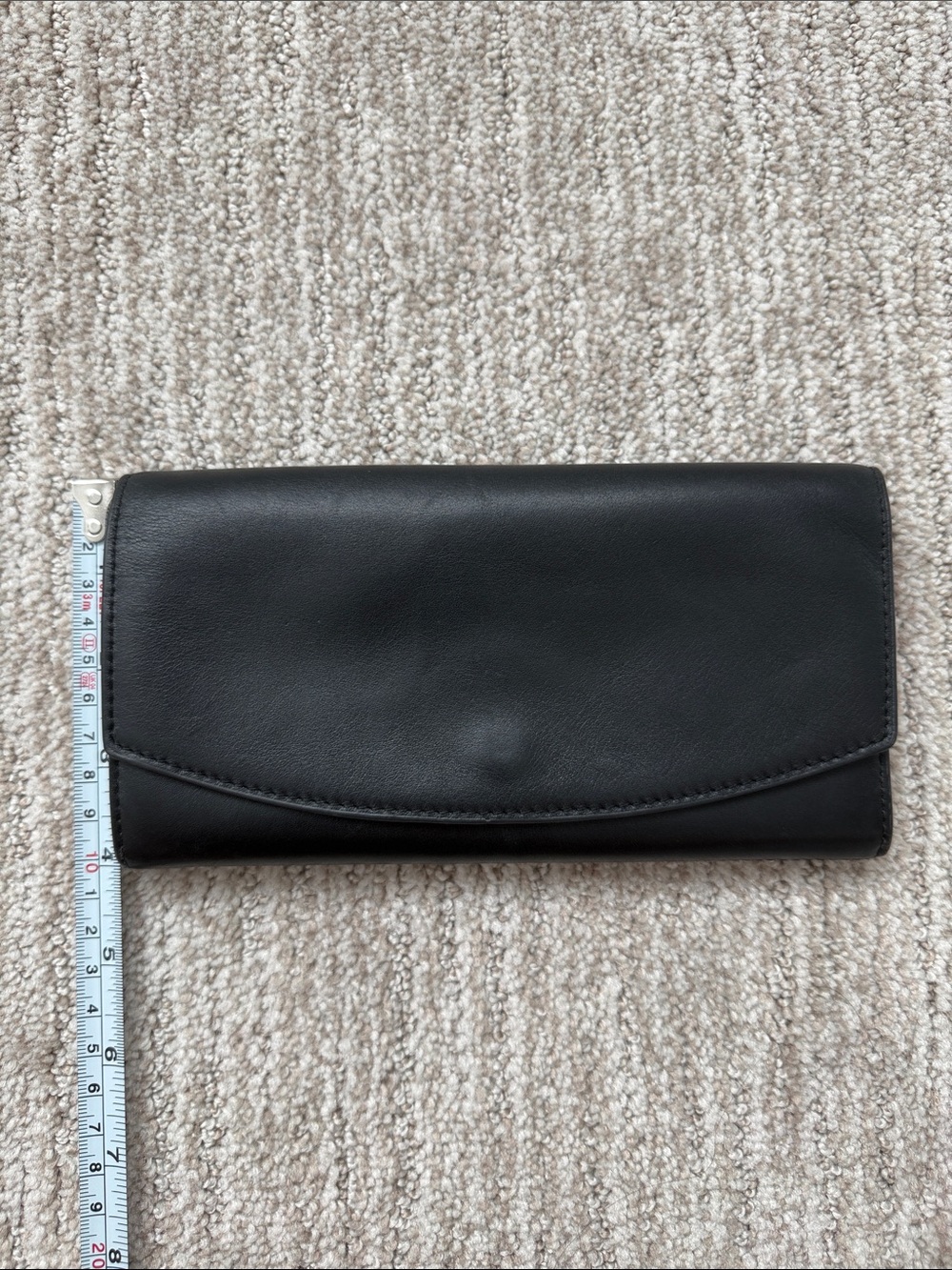 Skagen Black Cow Hide Leather Continental Card Holder Wallet - Picture 8 of 9